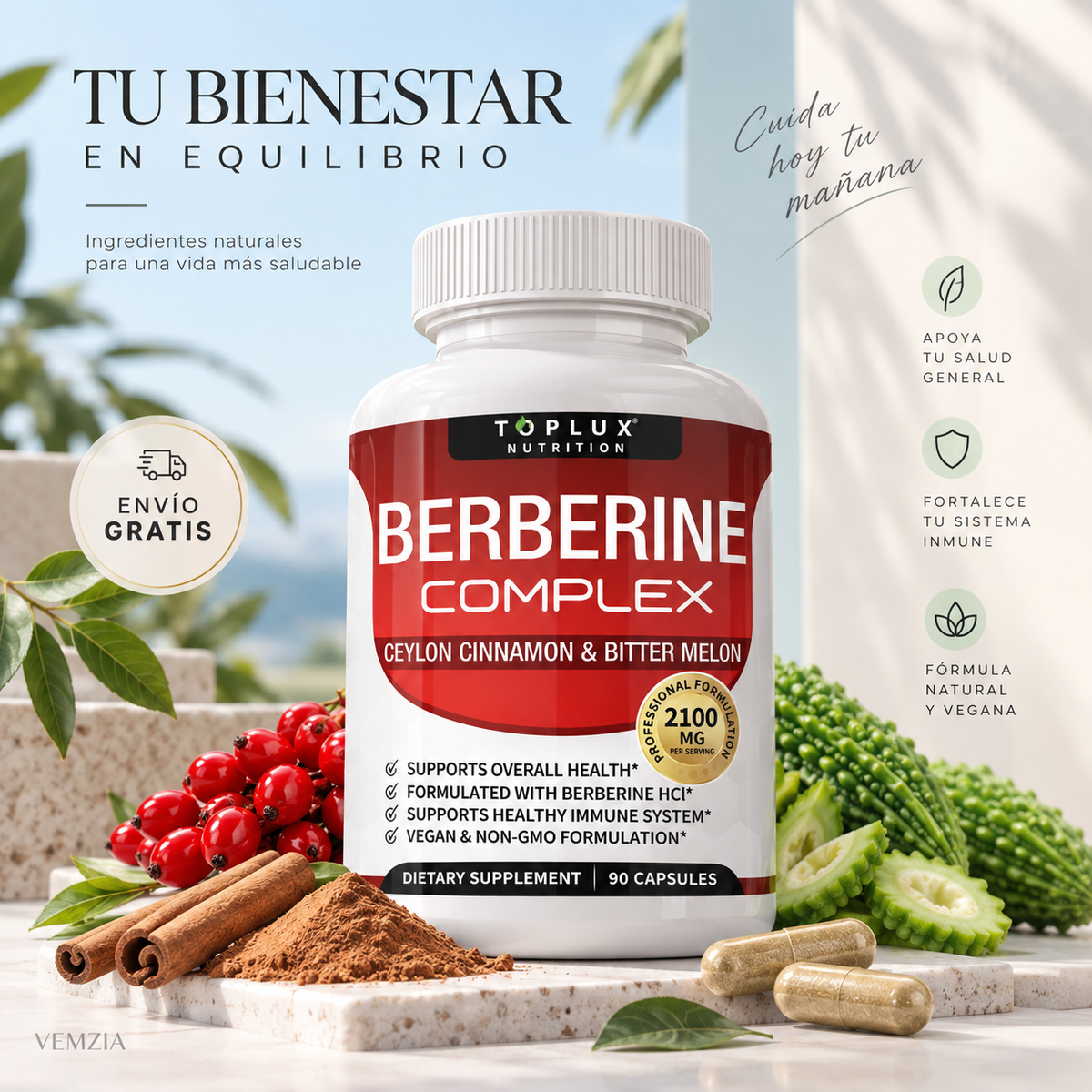 Berberina Complex ™ Suplemento control peso