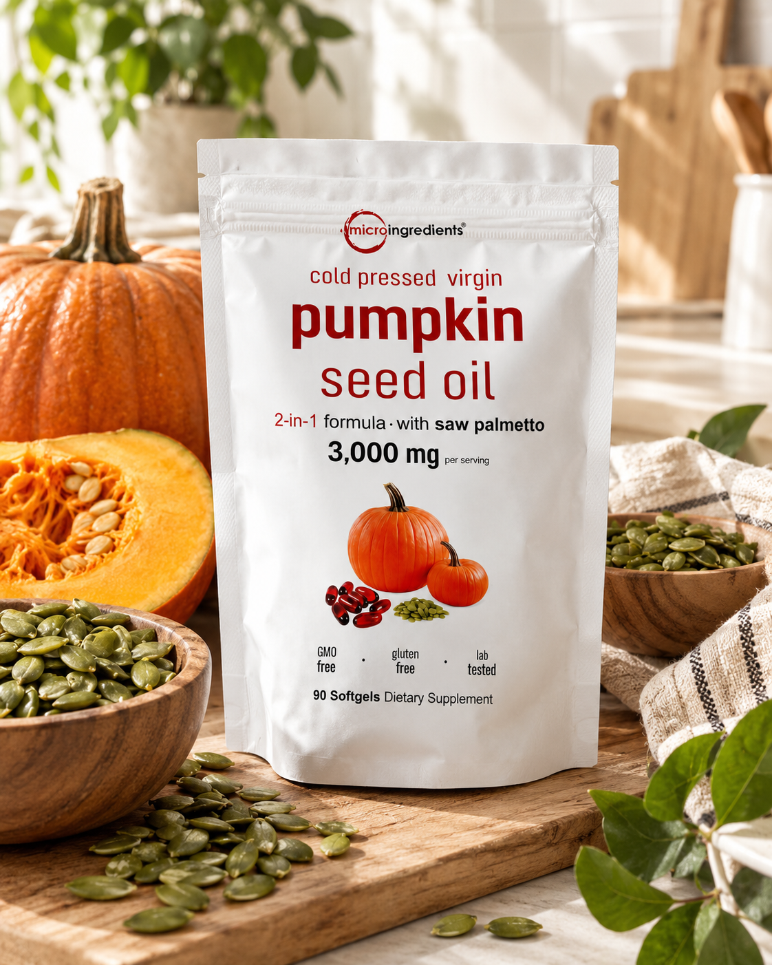 PUMPKIN CALABAZA MICROINGREDIENTS 90 CÁPSULAS