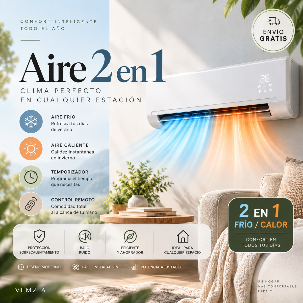 X - Aire acondicionado - Anti Frio
