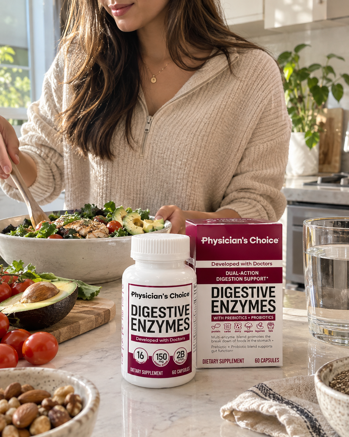 ENZIMAS DIGESTIVAS AVANZADAS 60 CAPSULAS